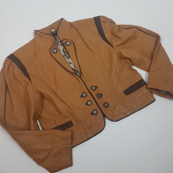 VeraPelle Jackets & Blazers - Vintage Austrian Traditional Leather Jacket
